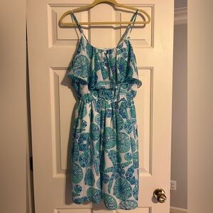 Lilly for Target Blue and White Dress